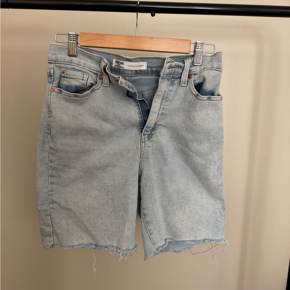 Signature by Levi Strauss Light Blue Jean Shorts
